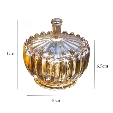 Thố thủy tinh đựng mứt tết, hũ pha lê bánh kẹo, cốc nến hình dứa – 40.280₫ 8
