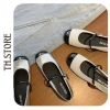 TH.STORE Giày Búp Bê Trắng Bạc Mẫu Mới 308 Giá ưu đãi 198.000 VNĐ