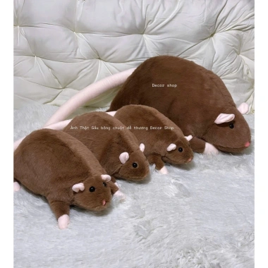 Thú Nhồi Bông Chuột Đuôi Dài 55cm - Gấu Bông Ngộ Nghĩnh Đáng Yêu, Quà Tặng Cute
