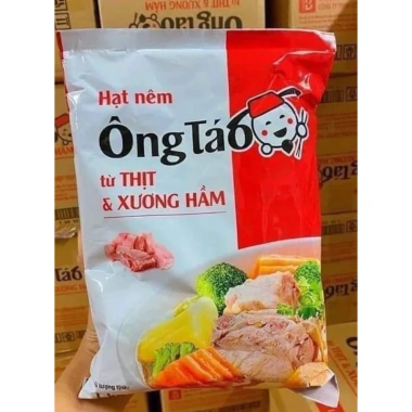 Thùng 10 gói Hạt Nêm Ông Táo 1kg - Giá sỉ 450k, thơm ngon cho thịt & xương hầm