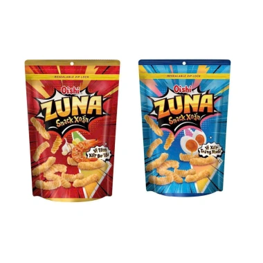 Thùng 20 gói Snack Xoắn ZUNA Oishi 65g - 2 vị Tôm Bơ Tỏi, Trứng Muối, Giá chỉ 114k Thùng 20 gói Snack Xoắn ZUNA Oishi 65g - 2 vị Tôm Bơ Tỏi, Trứng Muối, Giá chỉ 114k
