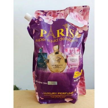 Thùng 7 túi Nước Giặt Xả Paris 7x1.700ml - Đậm đặc hương nước hoa Pháp, lưu hương dài lâu, giảm giá 119k 3