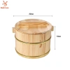 Thùng cơm hấp gỗ có nắp - Hộp đựng thực phẩm cho gạo, sushi - Tiện ích bếp, giảm 22% 8