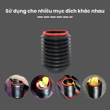 Thùng rác ô tô 4L co giãn gấp gọn, đa năng làm xô rửa xe, xô câu cá - 8.000₫