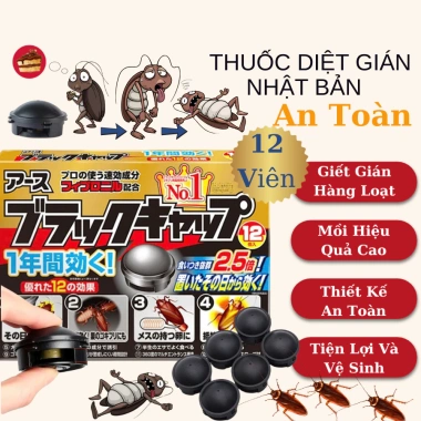 Thuốc Diệt Gián Nhật Bản 12 Viên Không Mùi An Toàn cho Trẻ Em, Vật Nuôi - 27.000đ 10