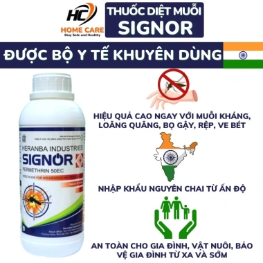 Thuốc Diệt Muỗi SIGNOR PERMETHRIN 50EC 100ml Ấn Độ - Diệt Muỗi Kháng, Côn Trùng Sâu Bệnh, Homecare Giá 135k 2