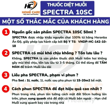 Thuốc diệt muỗi SPECTRA Fendona 10SC 50ml không mùi - Ấn Độ, giá chỉ 89.000đ 6