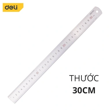 Thước kẻ thép Deli ZenTor 15-30cm - Nhỏ gọn, chống mòn gỉ, giá 14.000đ - DEAL 1K 10