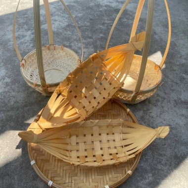 Thuyền tre đựng bánh kẹo - Decor bàn tiệc dễ thương, giá 14.998₫