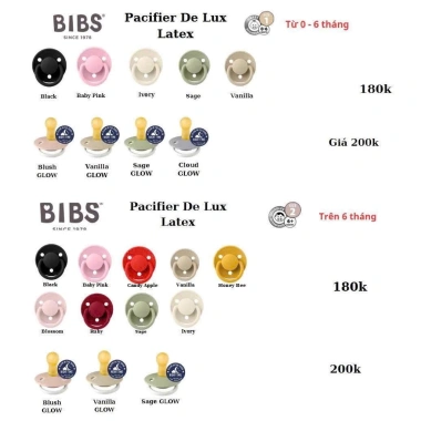 Ti Giả BIBS Đan Mạch Chính Hãng cho Bé - Đệm êm, ngủ ngon, giảm 18% còn 187.950₫