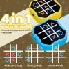 Tic Tac Toe & Whack-a-Mole cầm tay 4 trong 1 - Sạc USB, chế độ im lặng, phù hợp trẻ & người lớn