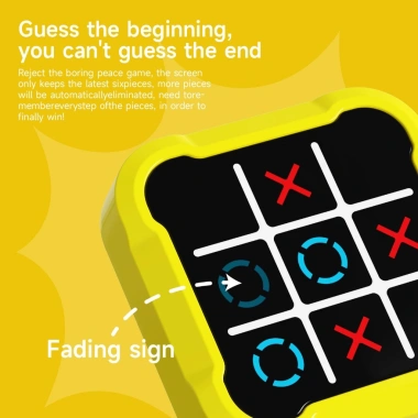 Tic Tac Toe & Whack-a-Mole cầm tay 4 trong 1 - Sạc USB, chế độ im lặng, phù hợp trẻ & người lớn 3
