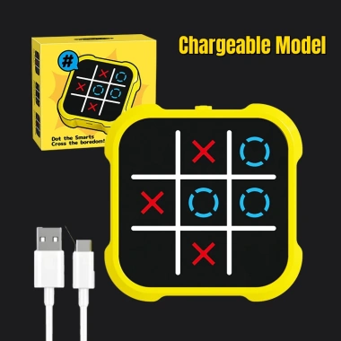 Tic Tac Toe & Whack-a-Mole cầm tay 4 trong 1 - Sạc USB, chế độ im lặng, phù hợp trẻ & người lớn 10