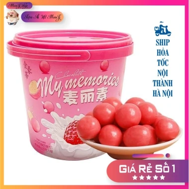 Tiệm ăn vặt MonTy – Kẹo Socola Xô My Memories 520gr Siêu Hot Trend Giá 66.000₫ 5