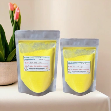 Tinh bột nghệ vàng nguyên chất - Dưỡng trắng mịn da, giảm mụn, mờ thâm sạm nám, ăn uống được, chỉ 28.400₫
