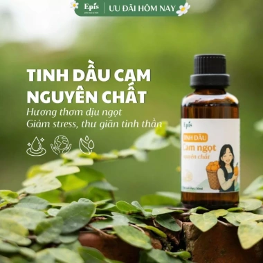 Tinh Dầu Cam Ngọt Nguyên Chất - Thơm Ngọt Dễ Chịu, Dưỡng Da, Tắm Giảm Stress, Giảm Say Tàu Xe, Giá chỉ 59.000đ