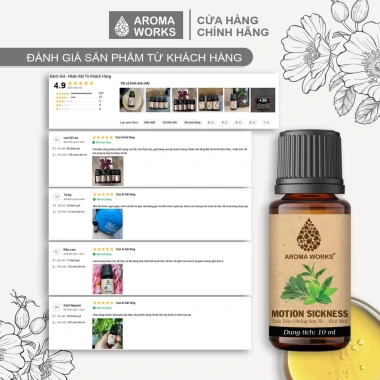 Tinh Dầu Chống Say Xe Aroma Works - Khử Mùi Hôi, Giảm 23% Chỉ 149.000₫ 5
