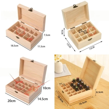 Tinh Dầu FEDAOG - Hộp Gỗ 12-25 Khe Bền Đẹp, Dụng Cụ Sắp Xếp Du Lịch, 133,812 VND 2