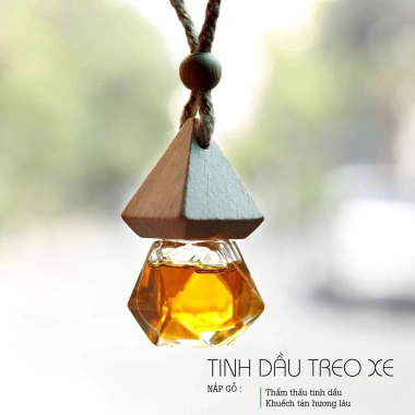 Tinh Dầu Nguyên Chất Treo Xe Ô Tô - Nước Hoa Khử Mùi, Giảm Say, Thư Giãn