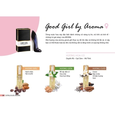 Tinh dầu nước hoa Aroma dạng lăn mini 12ml 18 mùi nam nữ, hương lưu lâu, chính hãng