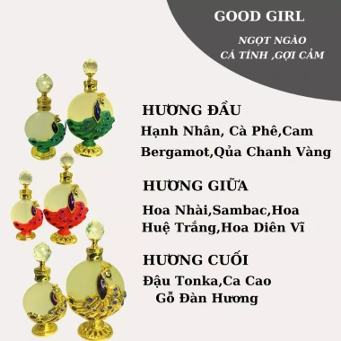 Tinh dầu nước hoa Công Phượng Hoàng Dubai 15-35ml Hương mạnh mẽ sang chảnh quyến rũ