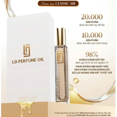 Tinh Dầu Nước Hoa LD PERFUME 12ml Nữ Tính Cuốn Hút, Hương Tươi Trẻ - 101.000đ