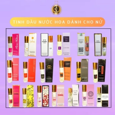 Tinh dầu nước hoa Nữ mini Hparfum 12ml dạng lăn - Bảo vệ da, giá sỉ 69k tại xưởng