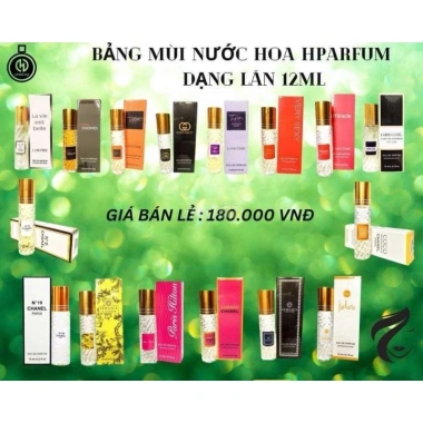 Tinh dầu nước hoa Nữ mini Hparfum 12ml dạng lăn - Bảo vệ da, giá sỉ 69k tại xưởng