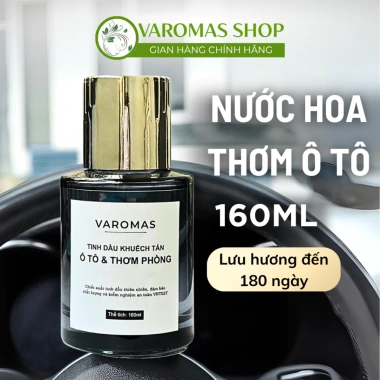 Tinh Dầu Ô Tô Cao Cấp VaromaS KT61 160ml - Khử Mùi, Chống Say Xe, Giá 159.000₫
