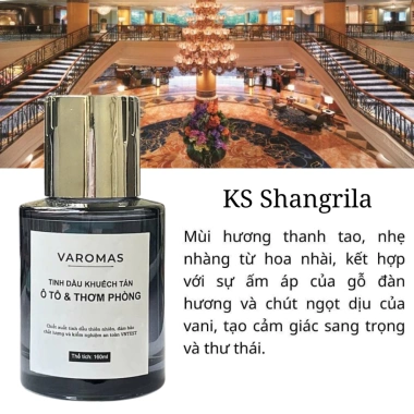 Tinh Dầu Ô Tô Cao Cấp VaromaS KT61 160ml - Khử Mùi, Chống Say Xe, Giá 159.000₫