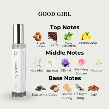 Tinh dầu thơm nữ CODEDECO Good Girl 10ml xịt - Ngọt ngào, nhẹ nhàng, quyến rũ, giá 184k