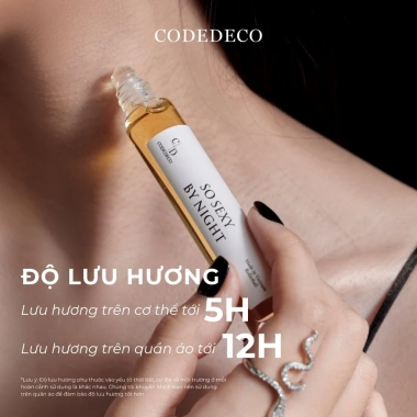 Tinh dầu thơm nữ CODEDECO So Sexy By Night 10ml dạng lăn Ngọt ngào quyến rũ – Giá 175k 3