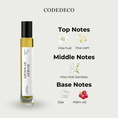 Tinh dầu thơm nữ CODEDECO So Sexy By Night 10ml dạng lăn Ngọt ngào quyến rũ – Giá 175k 5