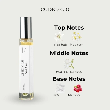 Tinh dầu thơm nữ CODEDECO So Sexy By Night 10ml xịt Gợi cảm ngọt ngào, chỉ 175k