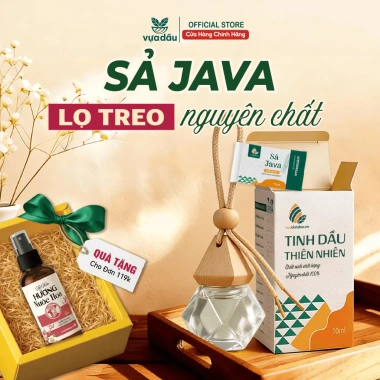 Tinh Dầu Treo Sả Java Nguyên Chất VUATINHDAU Chống Say Xe Ô Tô Khử Mùi Đuổi Muỗi