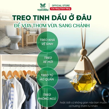 Tinh Dầu Treo Sả Java Nguyên Chất VUATINHDAU Chống Say Xe Ô Tô Khử Mùi Đuổi Muỗi 4 Tinh Dầu Treo Sả Java Nguyên Chất VUATINHDAU Chống Say Xe Ô Tô Khử Mùi Đuổi Muỗi 4