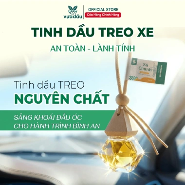 Tinh Dầu Treo Sả Java Nguyên Chất VUATINHDAU Chống Say Xe Ô Tô Khử Mùi Đuổi Muỗi