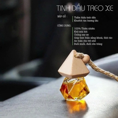 Tinh dầu treo xe ô tô khử mùi, chống say, hương sả chanh cafe - 38.000₫ 2