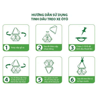 Tinh dầu treo xe ô tô Omino khử mùi, chống say xe hiệu quả - chỉ 38.000₫ 6