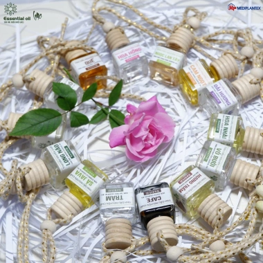 Tinh dầu treo xe ô tô Onxe mùi cafe trầm chanh sả 10ml - Khử mùi, thư giãn 9