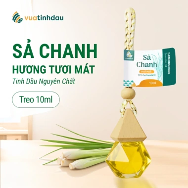 Tinh Dầu Treo Xe Ô Tô VUATINHDAU 10ml - Khử Mùi, Giảm Say, Hương Thơm Tự Nhiên, 65.000 VND