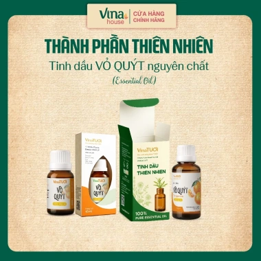 Tinh Dầu Vỏ Quýt Chống Say Xe 10ml-50ml Khử Mùi Thơm Phòng Tự Nhiên VINA TƯƠI SHOP 2