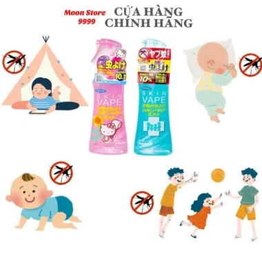 Tinh Dầu Xịt Đuổi Muỗi SkinVape Nhật Bản hương Chanh Đào - Bảo Vệ Bé, Hello Kitty, 164.640₫