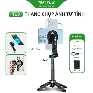 TNW T15 Gậy Selfie Bluetooth Mini 3 trong 1 - Vlog & Livestream, Giá chỉ 276.000₫