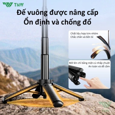 TNW T15 Gậy Selfie Bluetooth Mini 3 trong 1 - Vlog & Livestream, Giá chỉ 276.000₫ 5