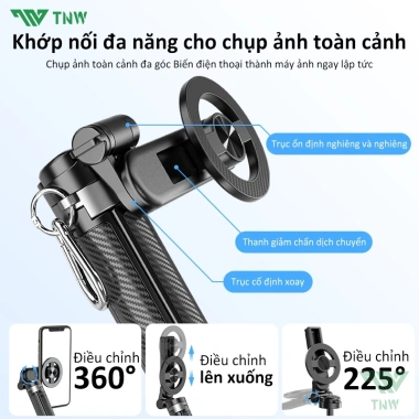 TNW T15 Gậy Selfie Bluetooth Mini 3 trong 1 - Vlog & Livestream, Giá chỉ 276.000₫ 8