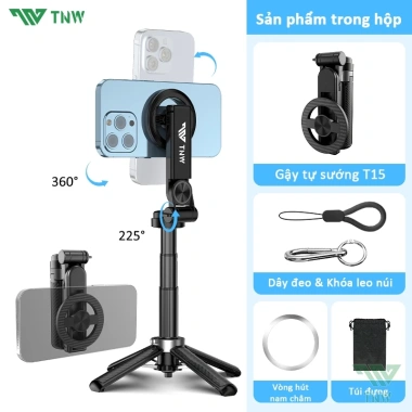 TNW T15 Gậy Selfie Bluetooth Mini 3 trong 1 - Vlog & Livestream, Giá chỉ 276.000₫ 10