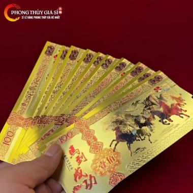 Tờ Mã Đáo Thành Công mạ vàng - Quả tặng lì xì Tết Bính Ngọ 2.026, giảm còn 9.800đ