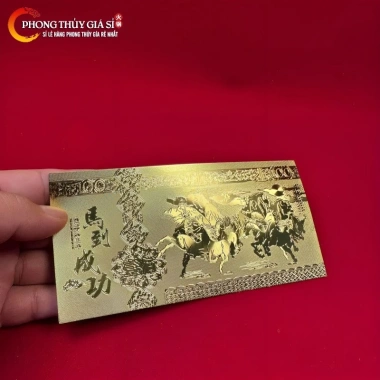 Tờ Mã Đáo Thành Công mạ vàng - Quả tặng lì xì Tết Bính Ngọ 2.026, giảm còn 9.800đ