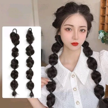 Tóc giả cột bính D2 2 chiếc - Giá ưu đãi 129.000đ, mềm mượt, dễ tạo kiểu 2 Tóc giả cột bính D2 2 chiếc - Giá ưu đãi 129.000đ, mềm mượt, dễ tạo kiểu 2